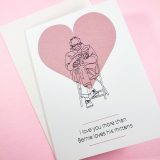 Love you More Than Bernie's Mittens Card by Wilde Designs