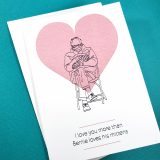 Love you More Than Bernie's Mittens Card by Wilde Designs