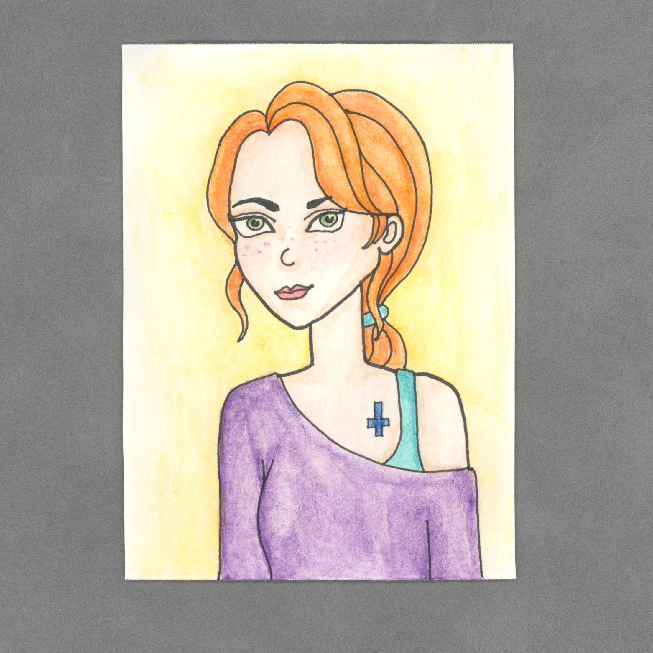 Deviant in Ginger Art Card