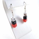 Black & White & Red All Over Gamer Gear Earrings by Wilde Designs