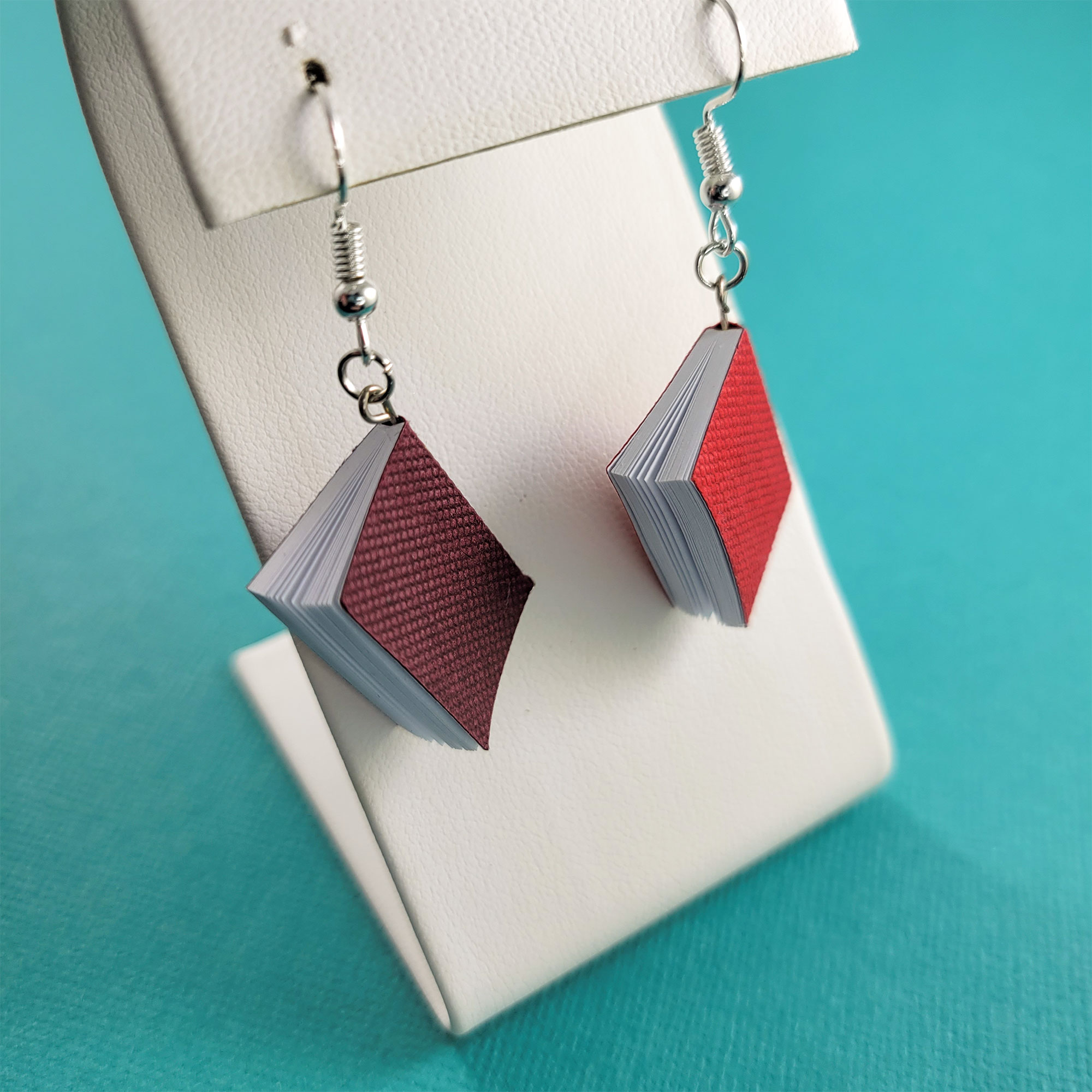 Write Your Own Story Book Earrings by Wilde Designs