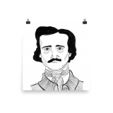 Edgar Allan Poe Poster by Wilde Designs