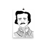 Edgar Allan Poe Poster by Wilde Designs
