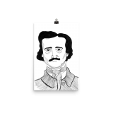 Edgar Allan Poe Poster by Wilde Designs