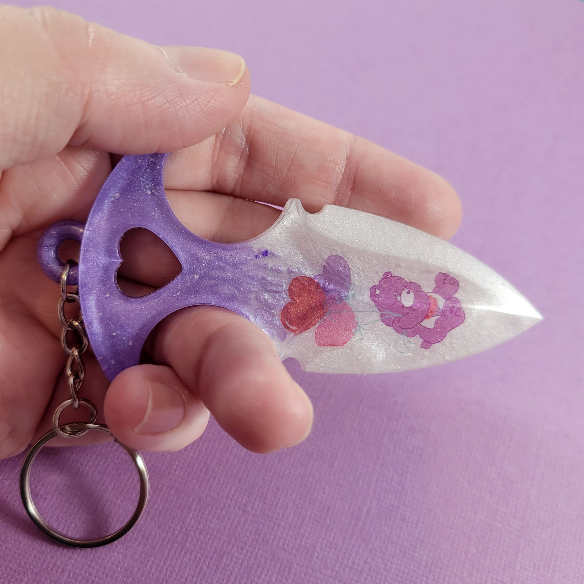 Share Bear Sweetheart Safety Keychain by Wilde Designs