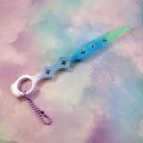 Cool Tone Mystic Wand Style Safety Keychain by Wilde Designs