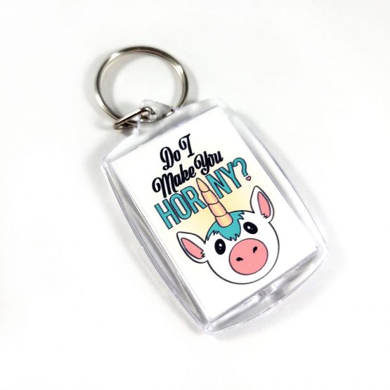 Horny Unicorn Double Sided Keychain by Wilde Designs