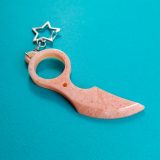 Claw Safety Keychain in Peach by Wilde Designs