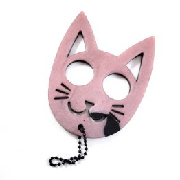 BlackPink Kitty Cat Safety Keychain by Wilde Designs