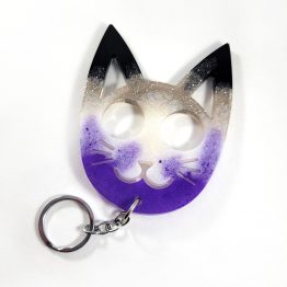 Custom Kitty Cat Safety Keychain