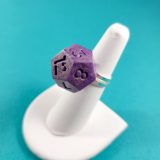 Color Shifting Purple Roll the Dice Gamer Ring by Wilde Designs