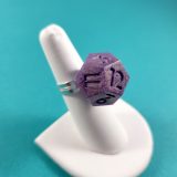 Color Shifting Purple Roll the Dice Gamer Ring by Wilde Designs