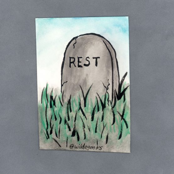 Rest Watercolor Card by Wilde Designs