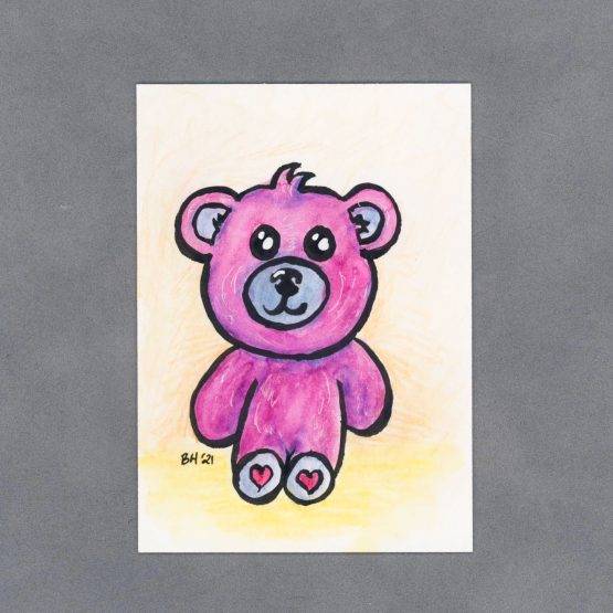 Sweetie Bear Art Card by Wilde Designs
