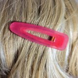 Translucent Neon Pink Hair Clip by Wilde Designs