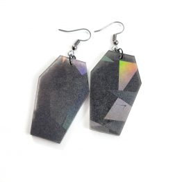 Holographic Coffin Earrings by Wilde Designs