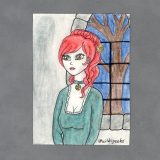 Lady of the Manor Art Card by Wilde Designs