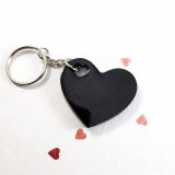 Black Heart Keychain by Wilde Designs