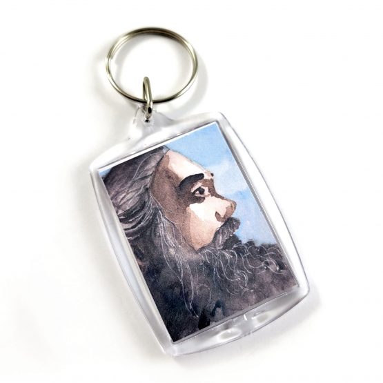 Born on a Beach Double Sided Keychain by Wilde Designs