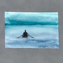 The Dinghy Watercolor Card by Wilde Designs