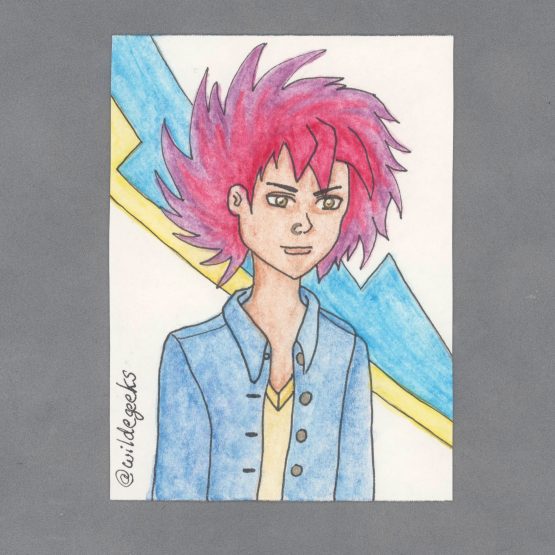 Punk Rock Otaku Art Card by Wilde Designs
