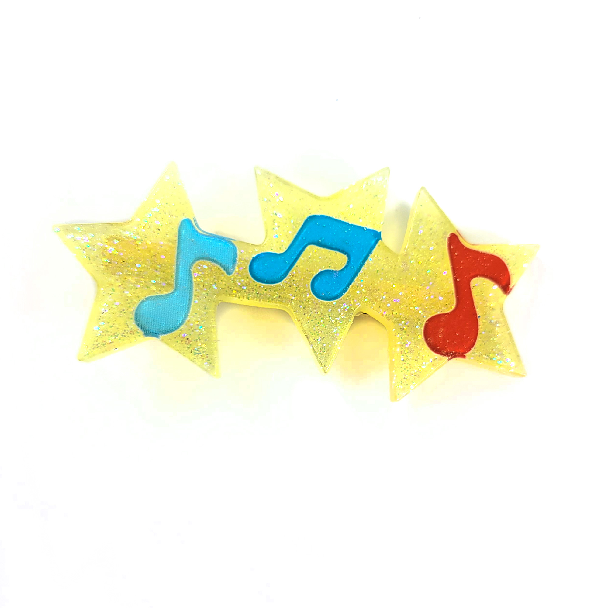 Yellow Musical Star Hair Clip by Wilde Designs