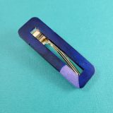 Blue & Purple Bar Hair Clip by Wilde Designs