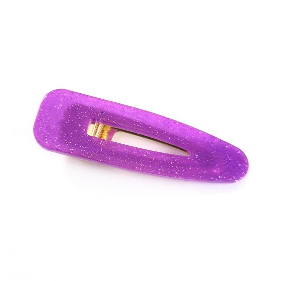 Glittery Purple Bar Hair Clip by Wilde Designs