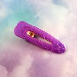 Glittery Purple Bar Hair Clip by Wilde Designs