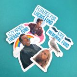 Gay Pirate Stickers by Wilde Designs