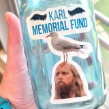 Karl Memorial Fund Sticker by Wilde Designs