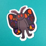 Smiling Mothman Sticker by Wilde Designs