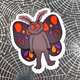 Smiling Mothman Sticker by Wilde Designs