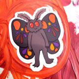 Smiling Mothman Sticker by Wilde Designs