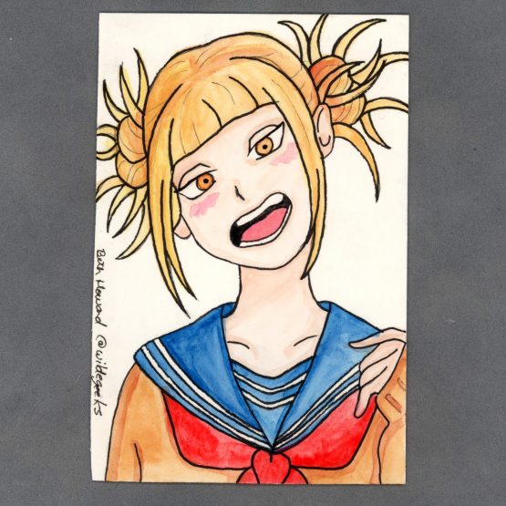 Blushing Toga Watercolor Card by Wilde Designs
