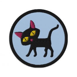 Lucky Cat Embroidered Patch by Wilde Designs