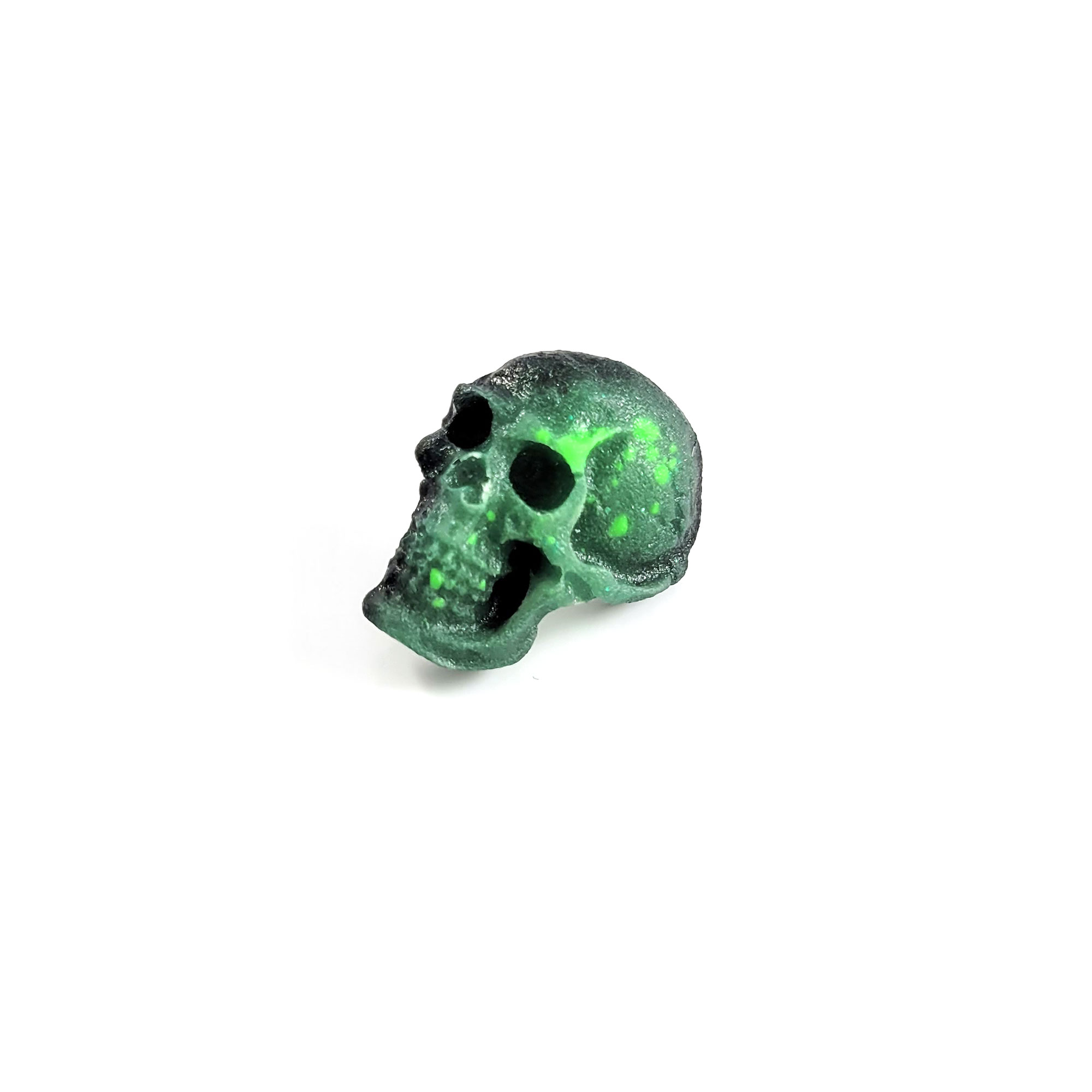 Glow in the Dark Skull Statement Pin by Wilde Designs