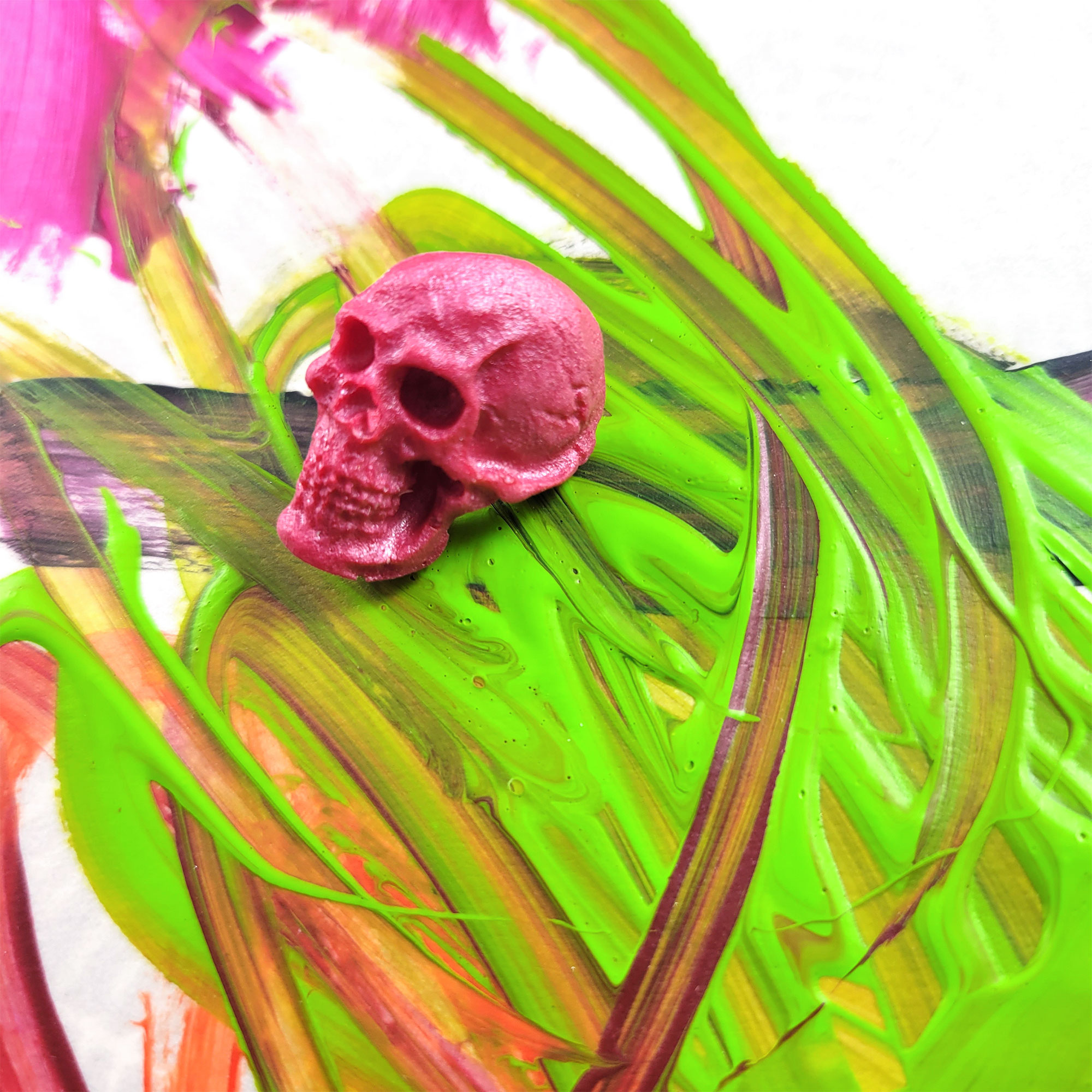 Red Skull Statement Pin by Wilde Designs