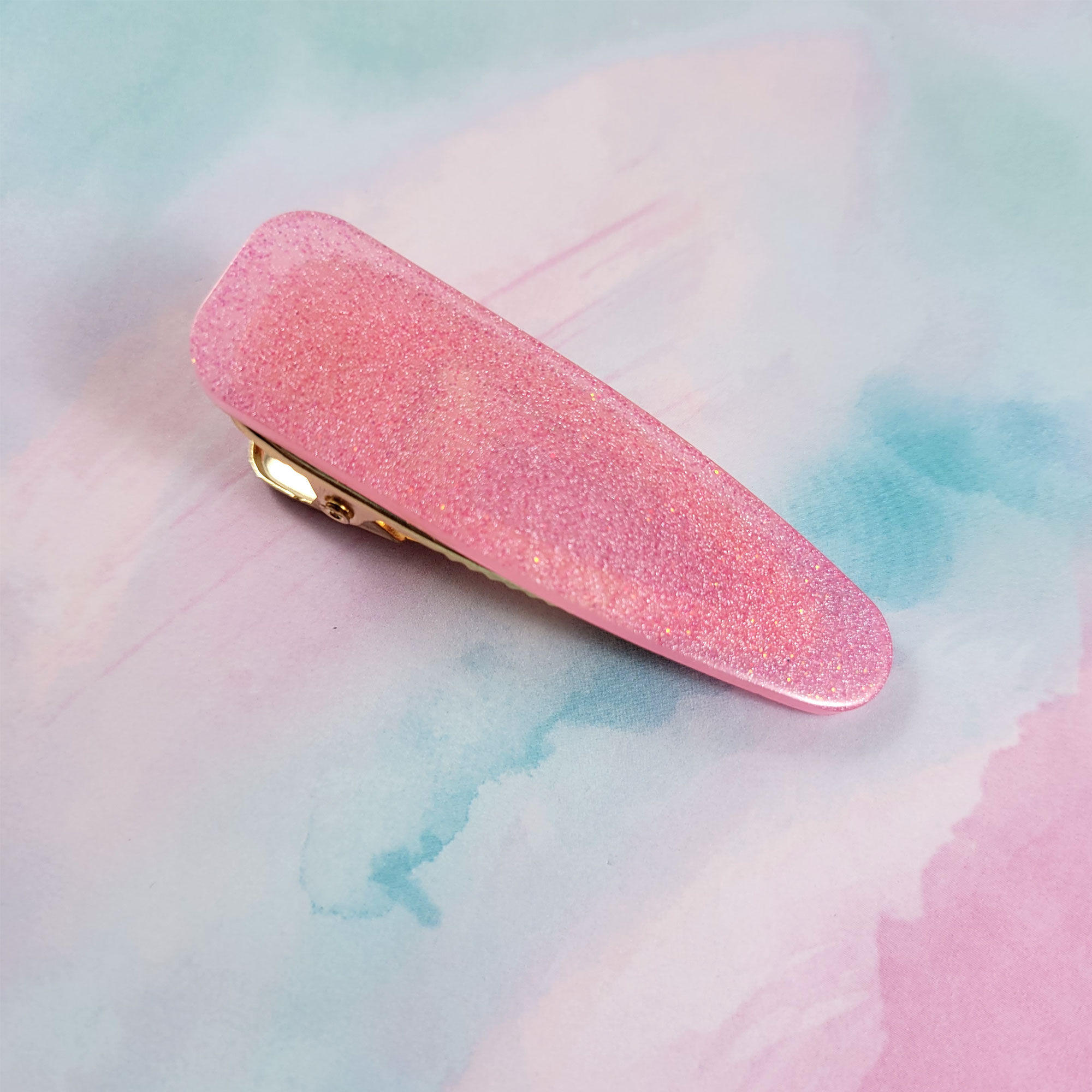 Soft Pink Solid Bar Hair Clip by Wilde Designs