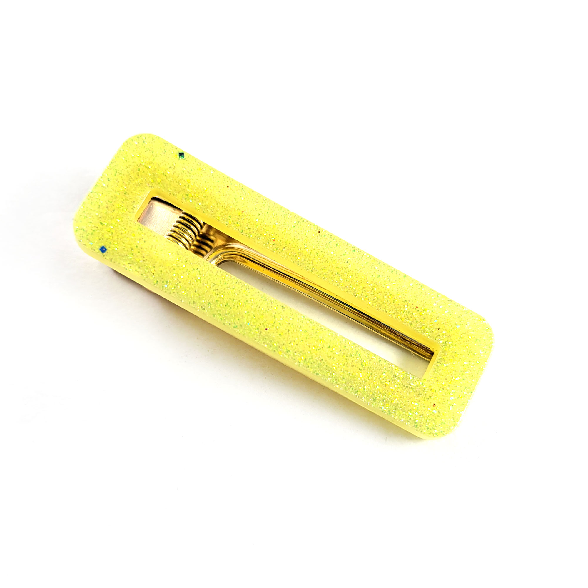 Neon Yellow Bar Hair Clip by Wilde Designs