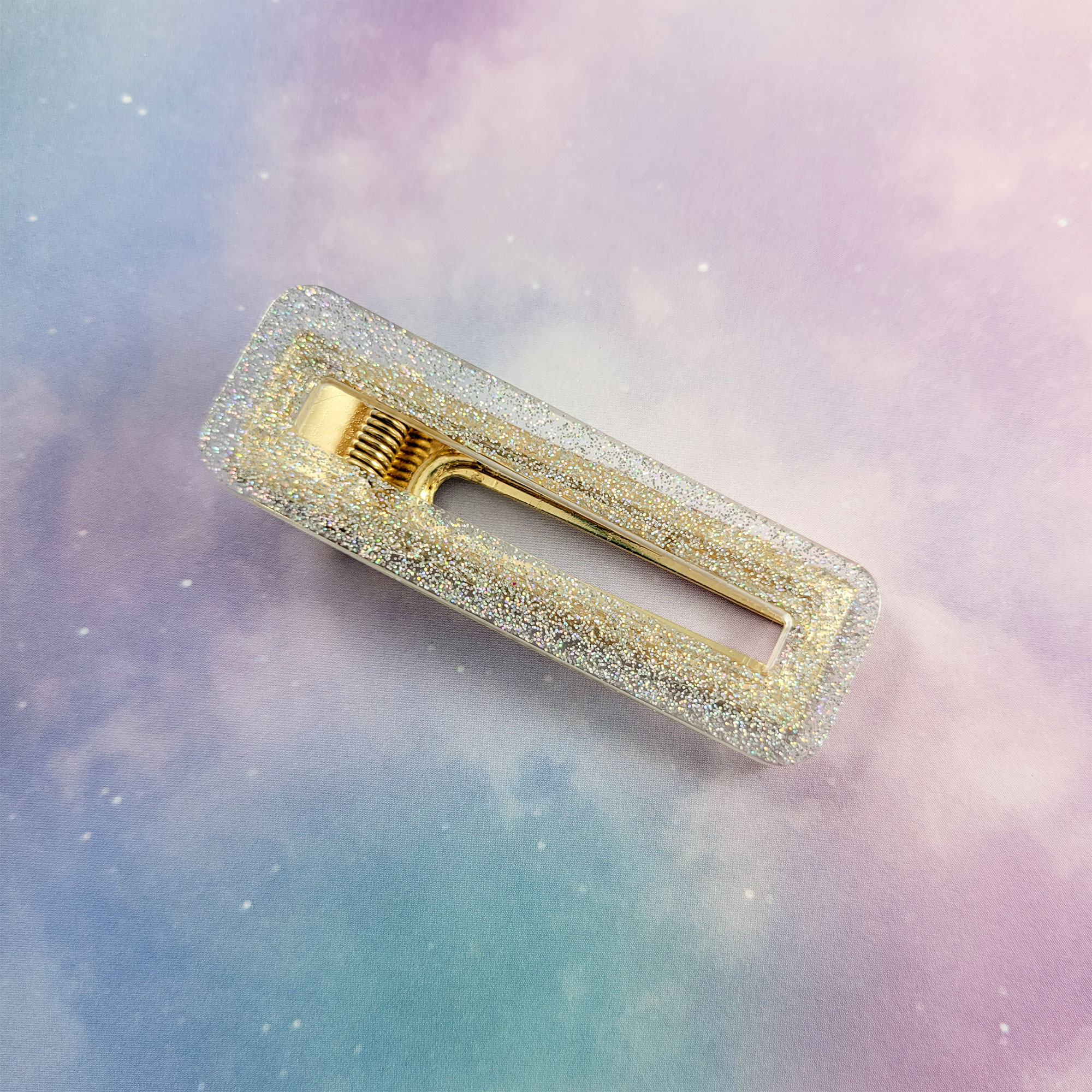 Silver Holo Bar Hair Clip by Wilde Designs
