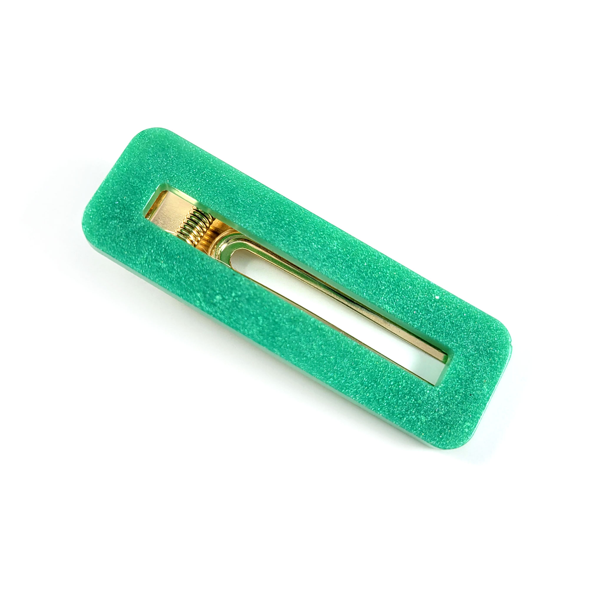 Green Bar Hair Clip by Wilde Designs