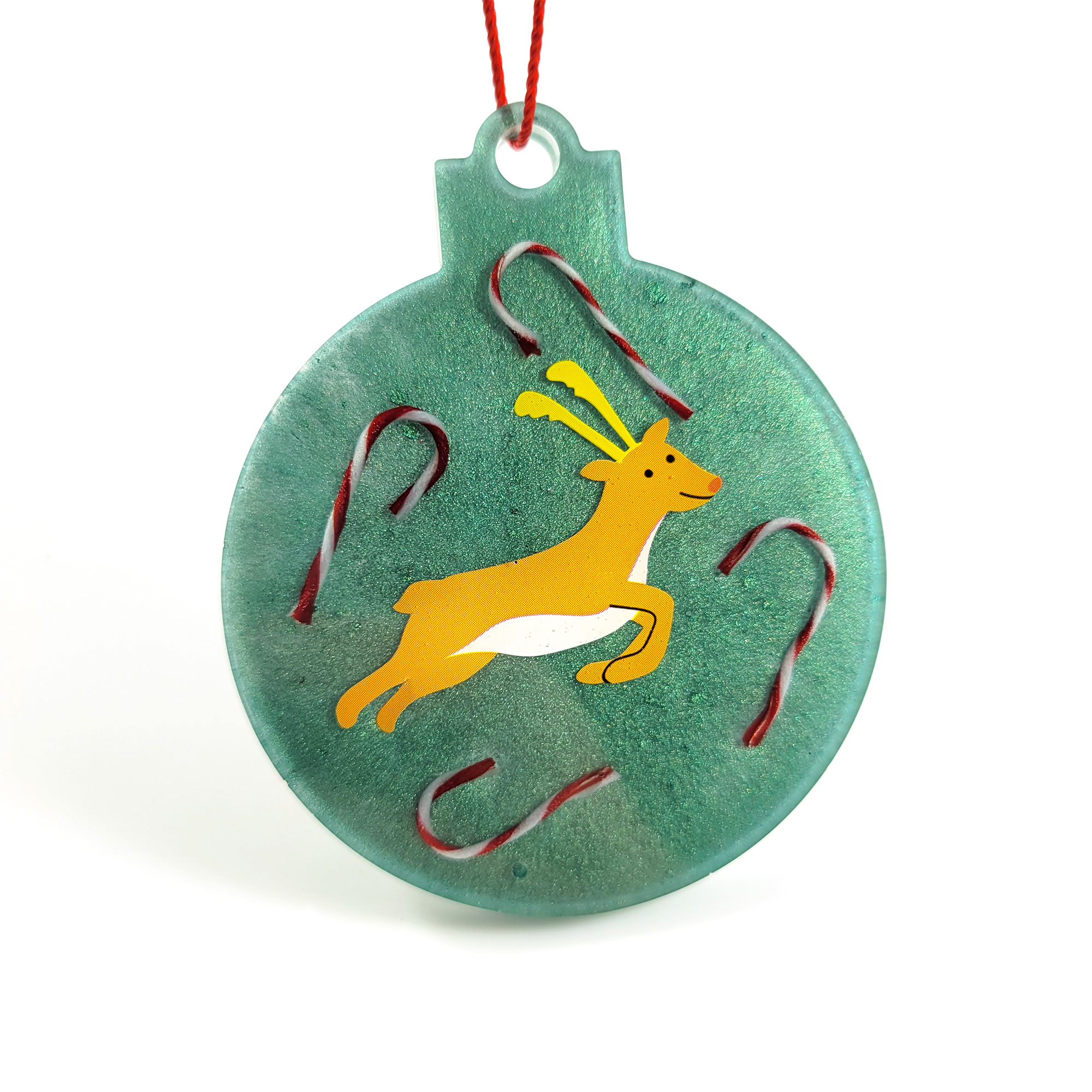Festive Round Ornaments by Wilde Designs