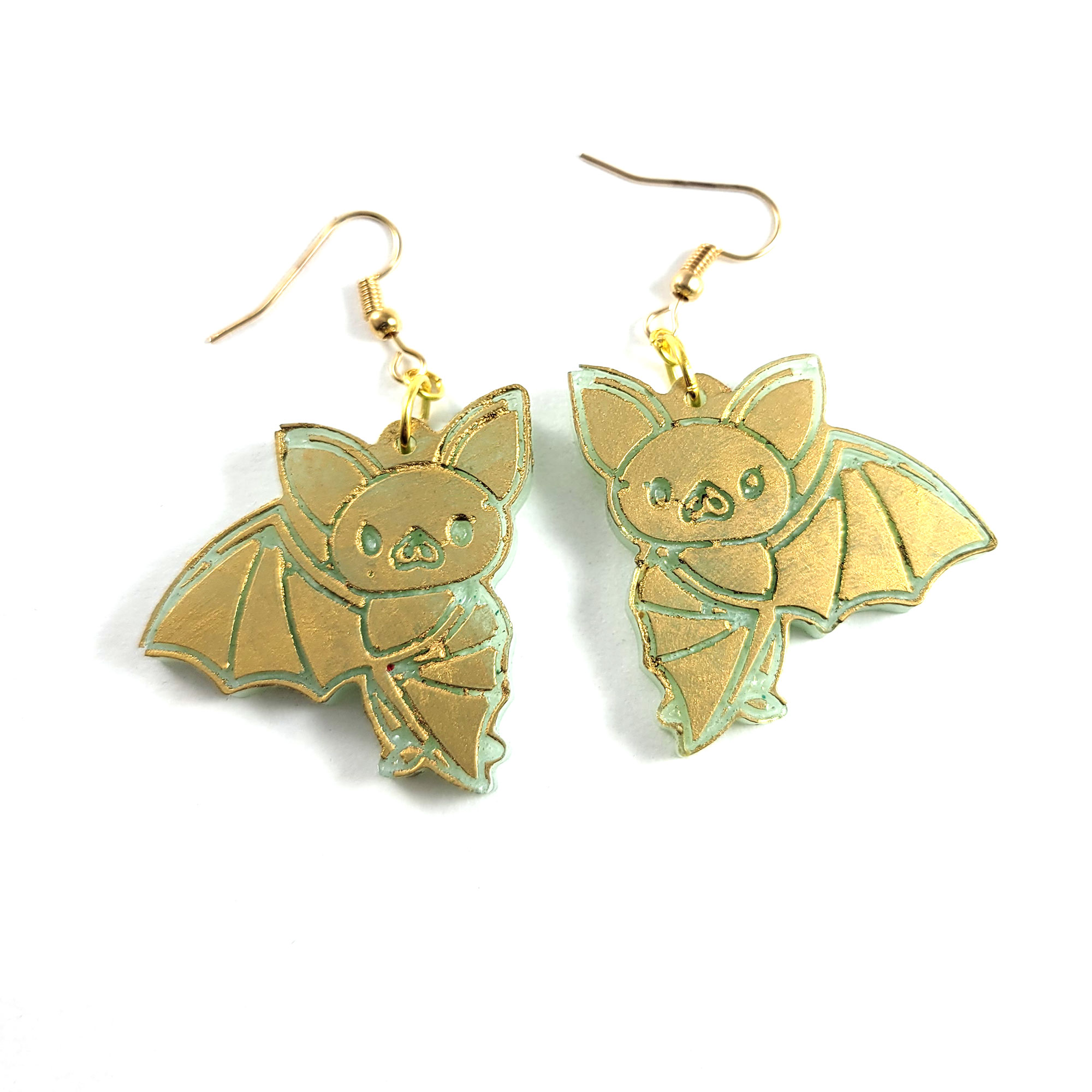 Flying Baby Bat Earrings by Wilde Designs
