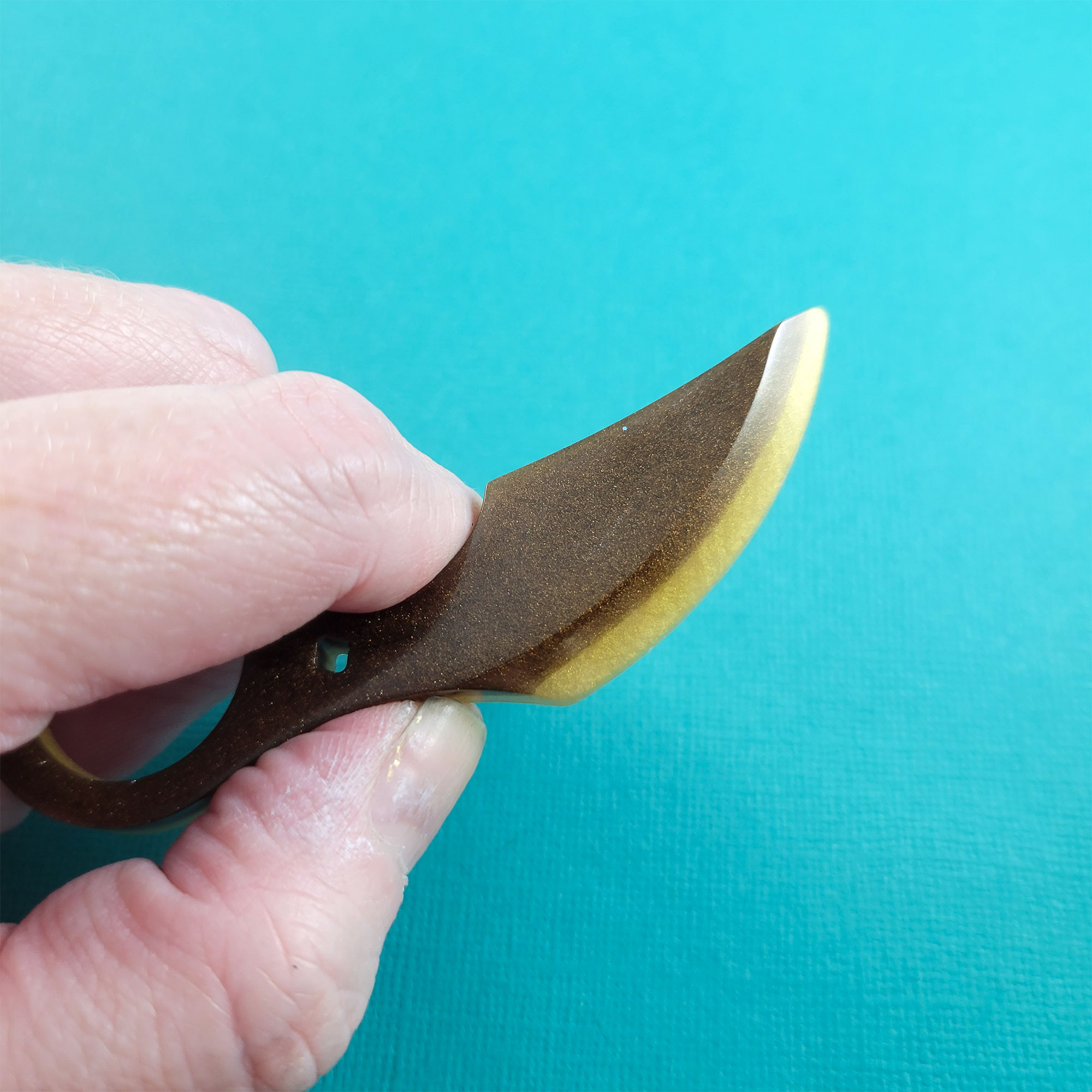 Brown & Gold Claw Safety Keychain by Wilde Designs