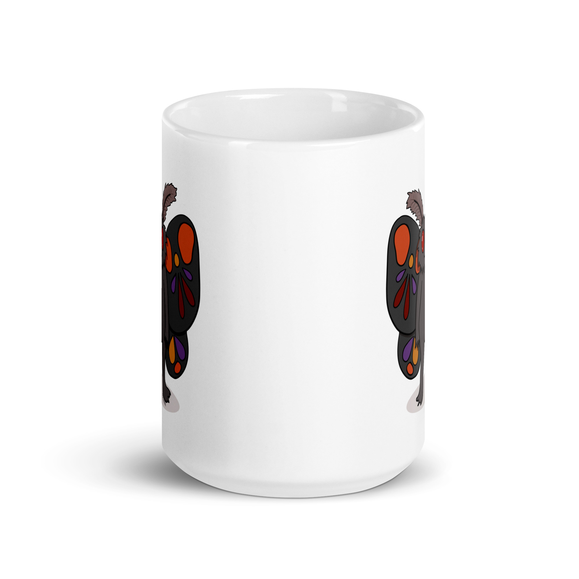 Smiling Mothman Mug by Wilde Designs