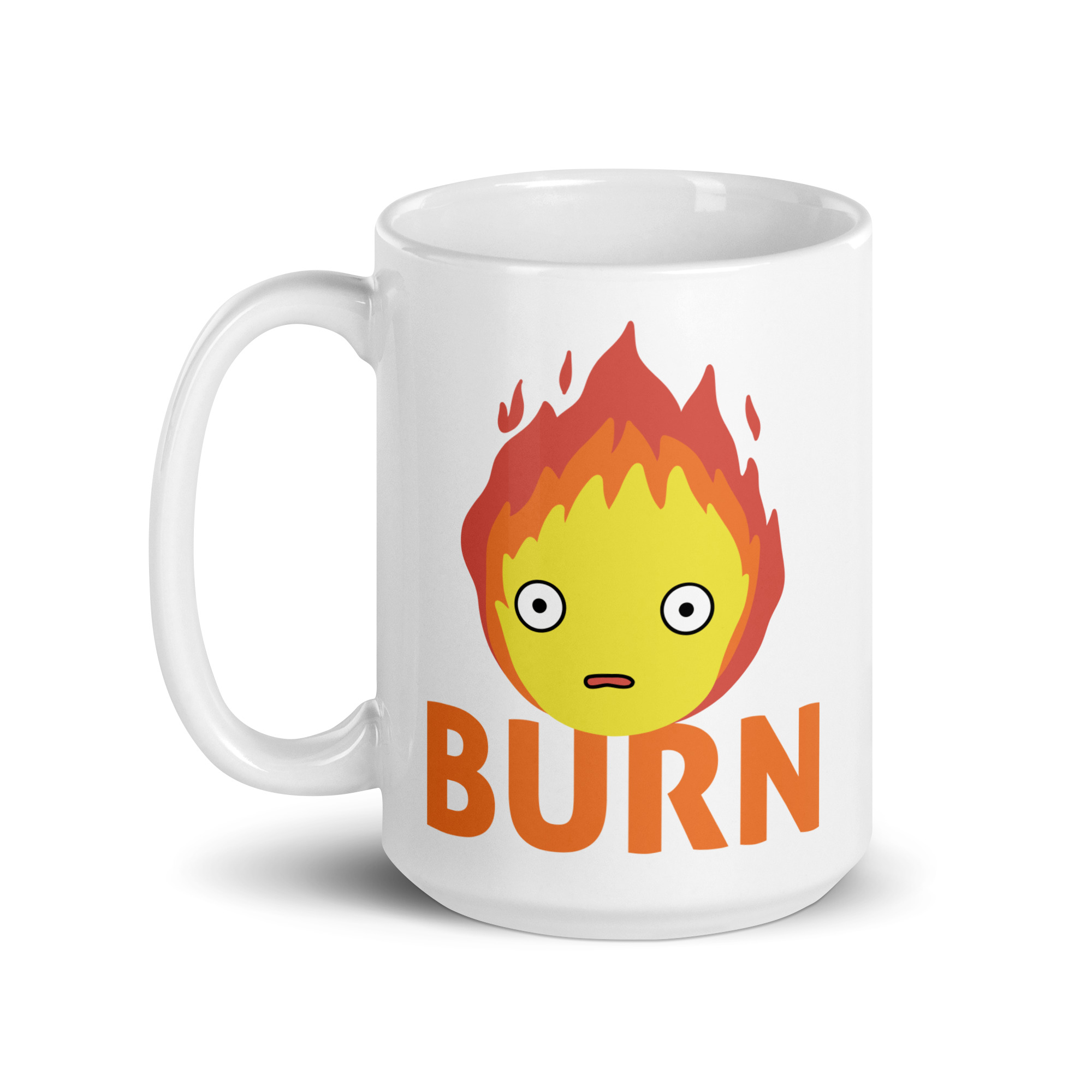 Animated Fire Burn Mug by Wilde Designs