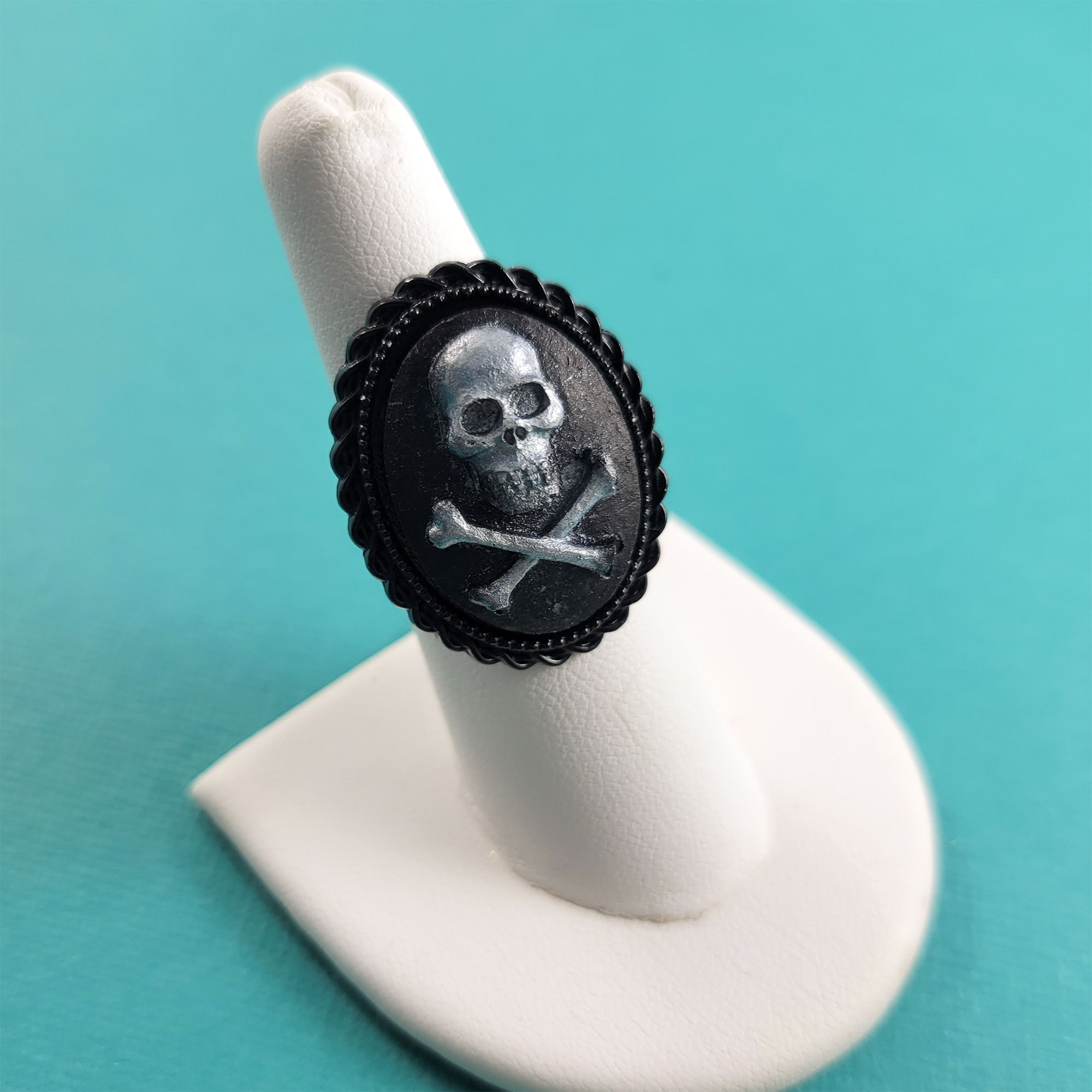 Hard Rock Skull Cameo Ring by Wilde Designs