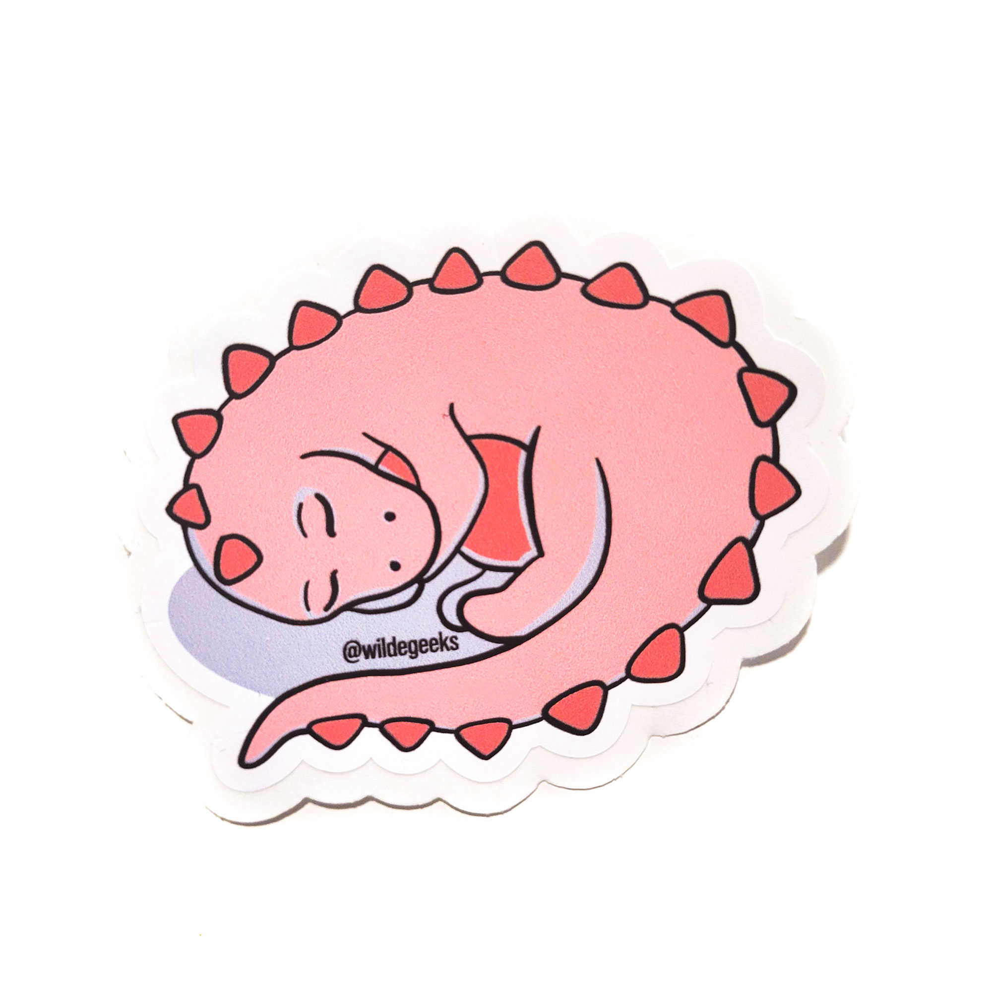 Sleepy Dragon Sticker by Wilde Designs