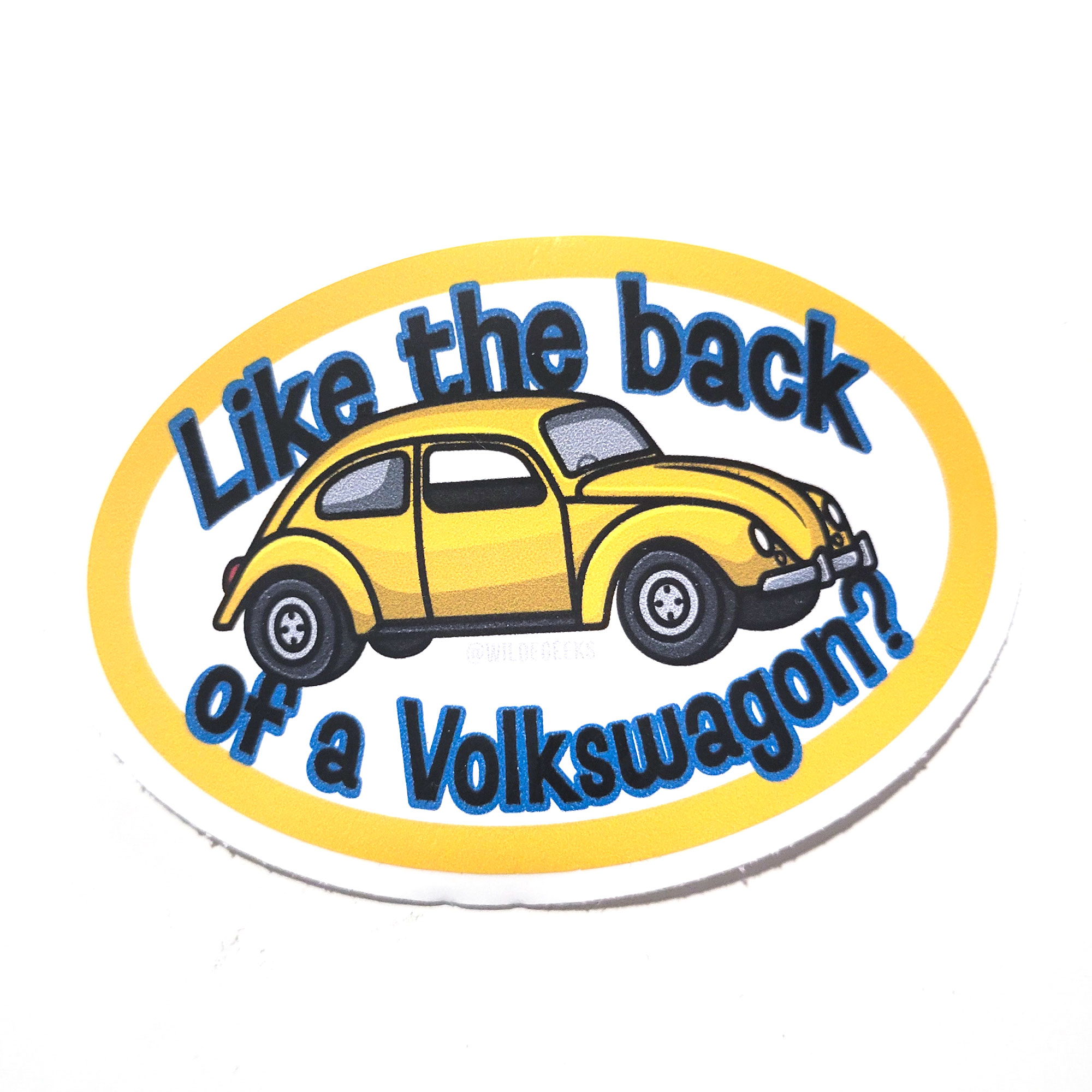 Back of a VW Sticker by Wilde Designs